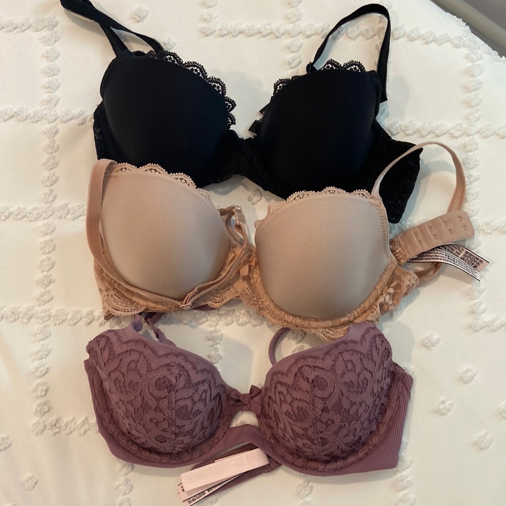 Victoria Secret Bra Bundle 32C Lined Demis